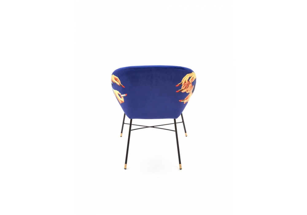 Seletti Sdraio Deck Chair Rossetto Rosa – Design Toiletpaper – Legno Di Faggio E Resistente UV – Perfetta Per Giardino E Terrazzo