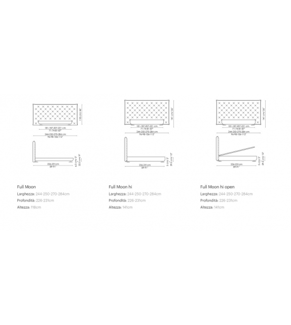 Full Moon Bonaldo Letto