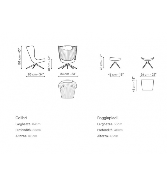 Colibrì Bonaldo Armchair