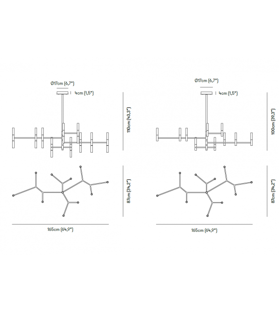Roots Venicem Lampada da Soffitto