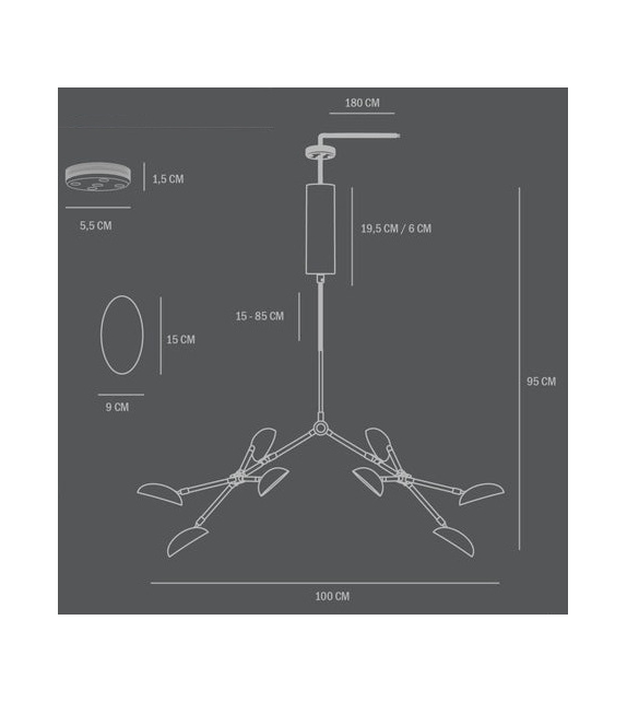 Drop Mini 101 Copenhagen Chandelier
