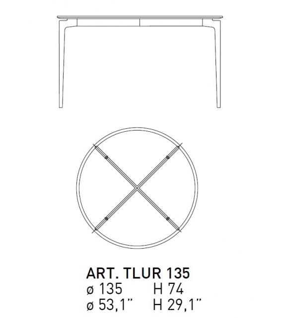 Liuto Alivar Table Ronde