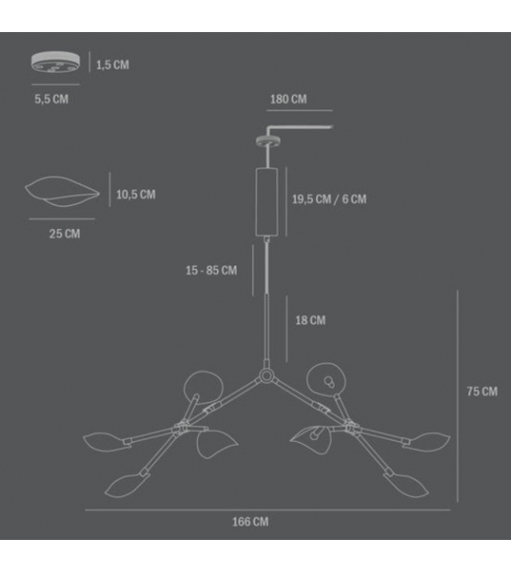 Stingray 101 Copenhagen Lampadario