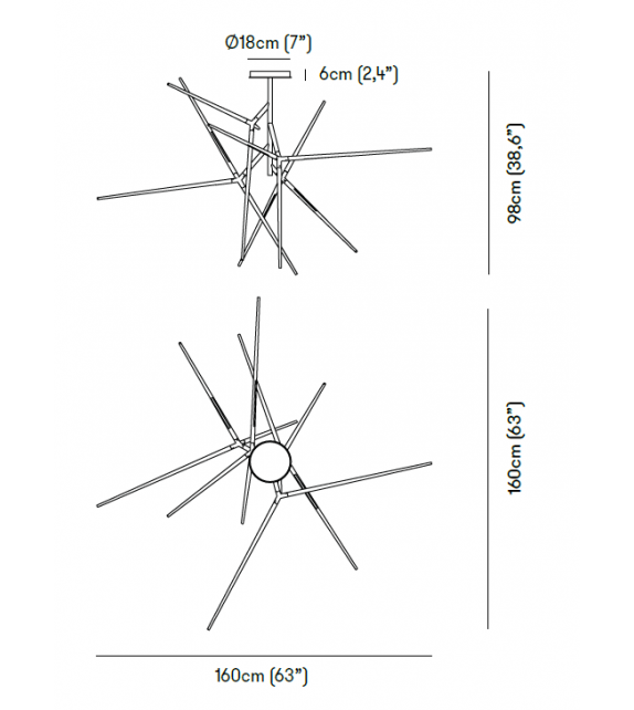 Spear Venicem Kronleuchtern