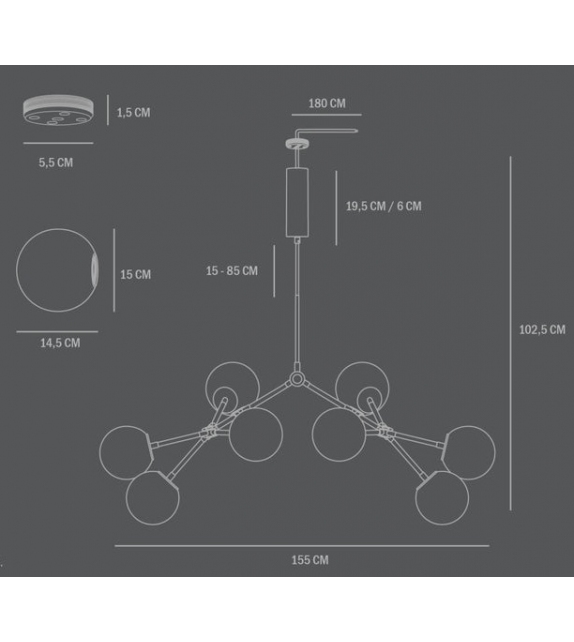 Drop Bulp Chandelier 101 Copenhagen