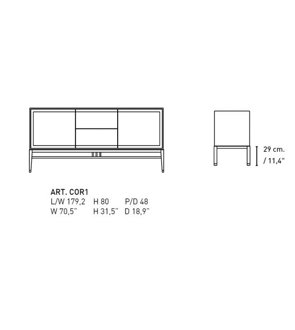Oriental 179 Alivar Credenza