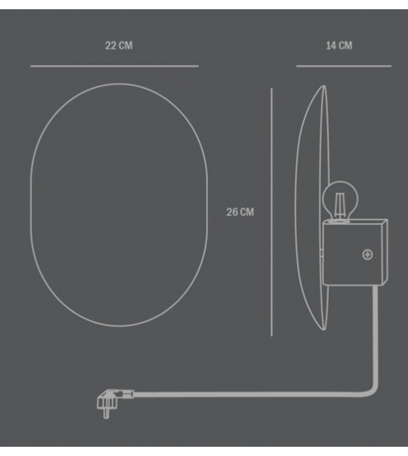 Clam 101 Copenhagen Wandleuchte