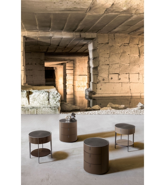 Round Alivar Nachttisch