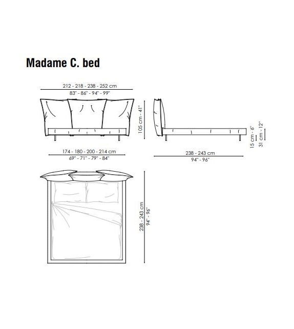 Madame C Bonaldo Bed