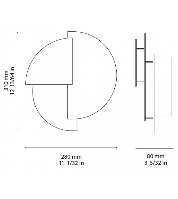 Celest XL Ombre Portée Wall Lamp