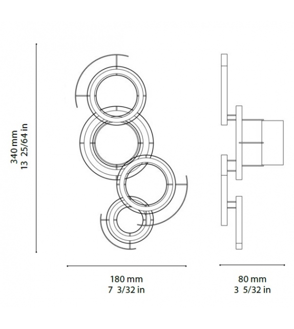Cercle Ombre Portée Applique