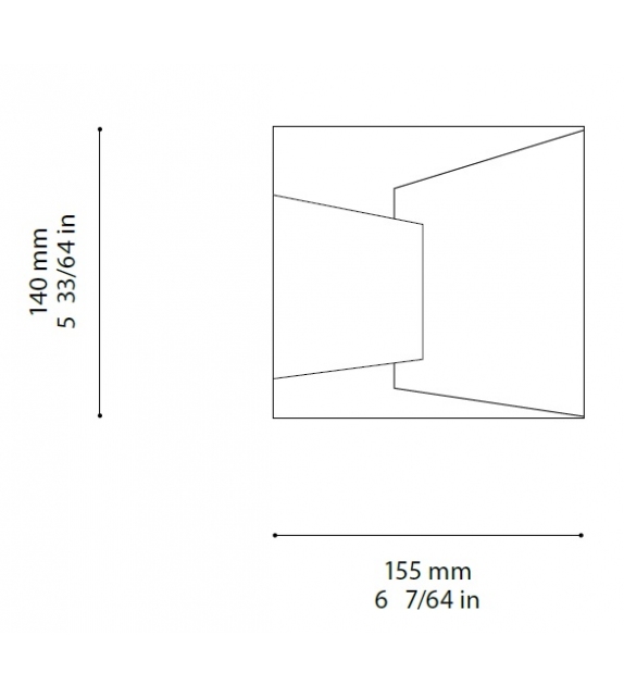 Ekay Ombre Portée Lámpara de Pared