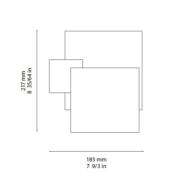 Karo Ombre Portée Lámpara de Pared