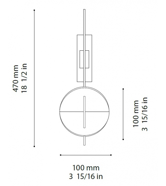 Polaris Ombre Portée Wall Lamp