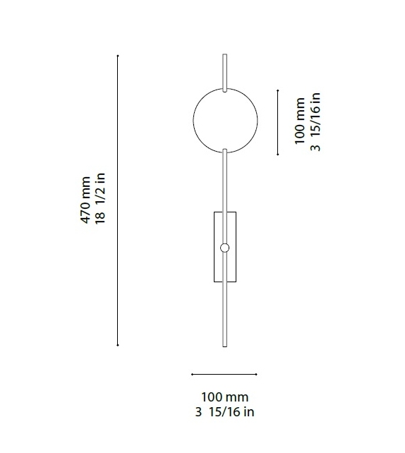 Thibault XL Ombre Portée Wall Lamp