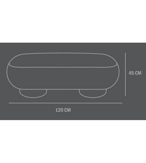 Big Foot 101 Copenhagen Gepolsterte Sitzbank