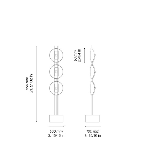 Sybarite Ombre Portée Lampe de Table