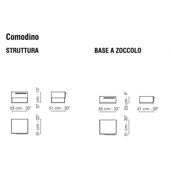 To Be Bonaldo Table de Chevet