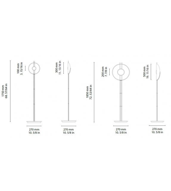 Leo-G Ombre Portée Lampadaire