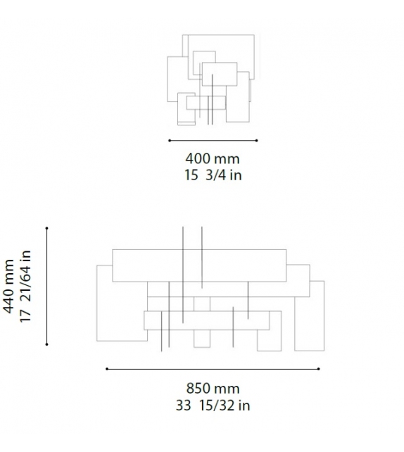 Brulée Ombre Portée Hängeleuchte