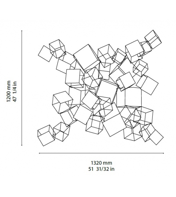 Cube Ombre Portée Hängeleuchte