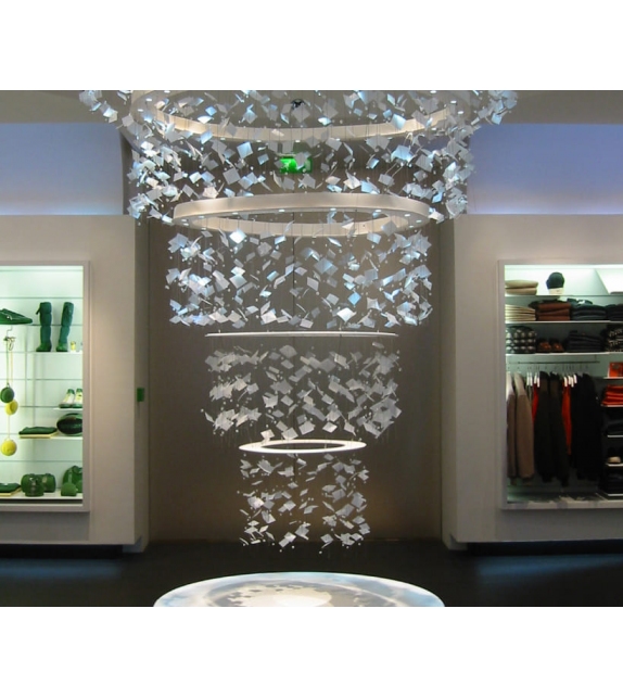 Diaphane Ombre Portée Pendant Lamp