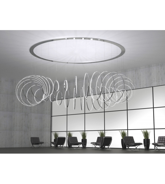 Rings Verticale Zava Lampada a Sospensione