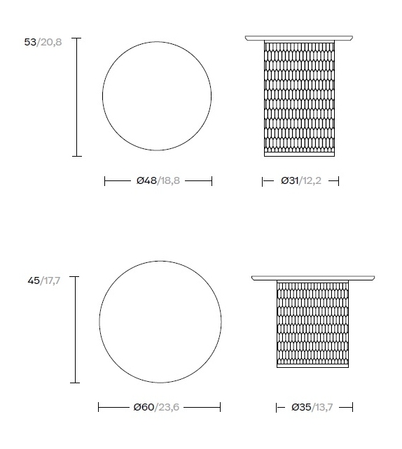 Mesh Kettal Table D'Appoint