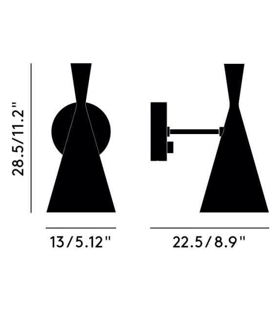 Pronta consegna - Beat Wall Tom Dixon Lampada da Parete