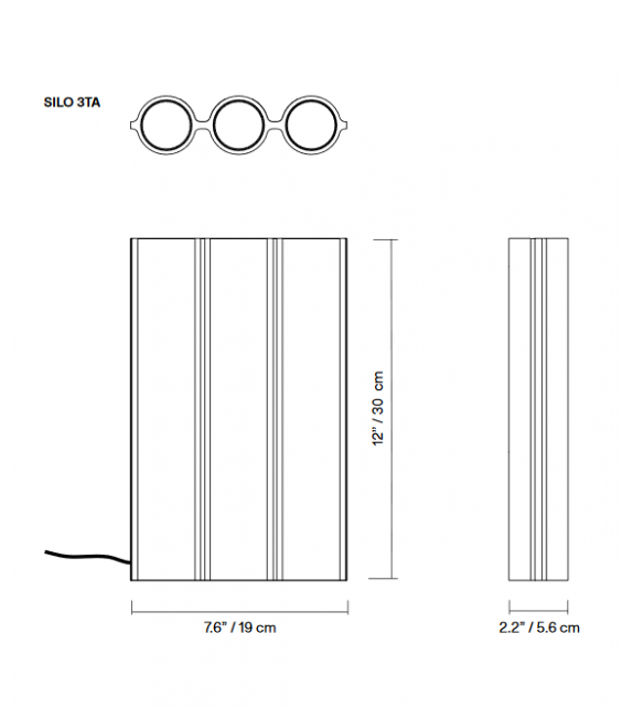 Silo 3TA Lambert&Fils Tischleuchte