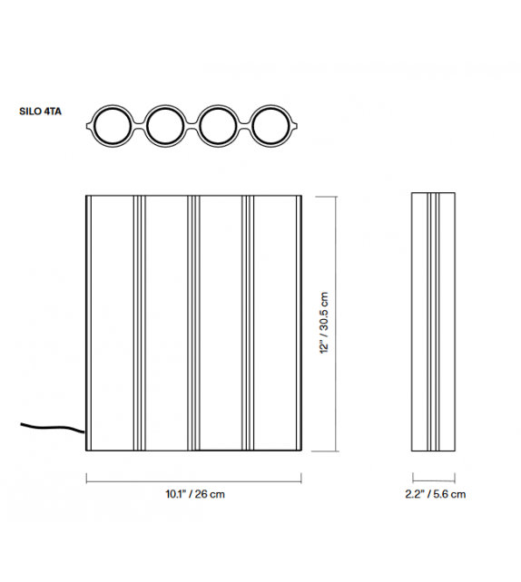 Silo 4TA Lambert&Fils Lampe de Table
