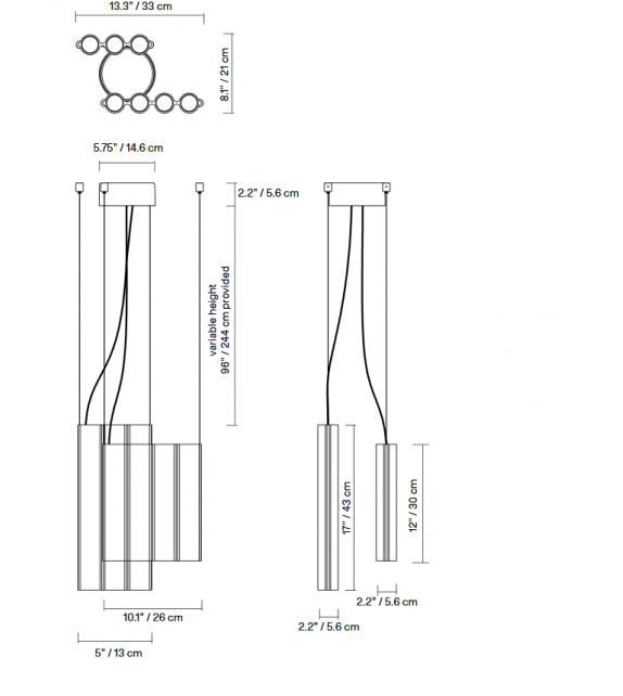 Silo 11 Lambert&Fils Lámpara de Suspensión