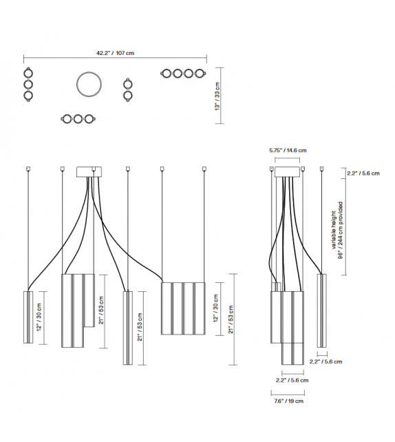 Silo 13 Lambert&Fils Lámpara de Suspensión