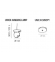 Unica Single Fisionarte Pendat Lamp
