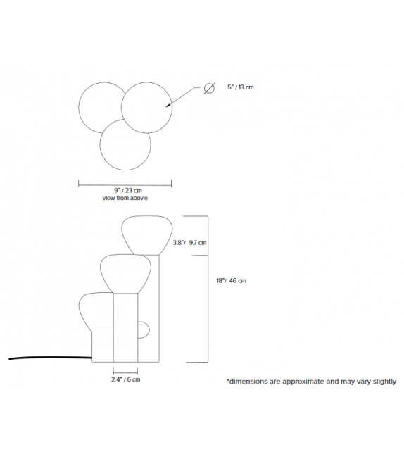 Parc 06 Lambert&Fils Lámpara de Mesa
