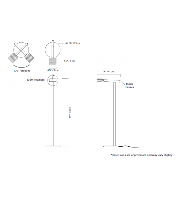 Dorval 03 Lambert&Fils Floor Lamp