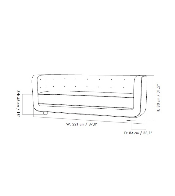Vilhelm Sofa By Lassen