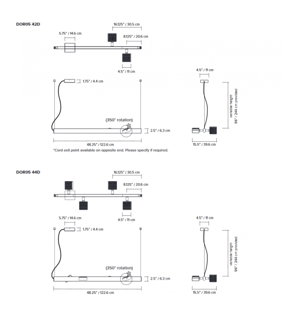 Dorval 05 Lambert&Fils Lámpara de Suspensión