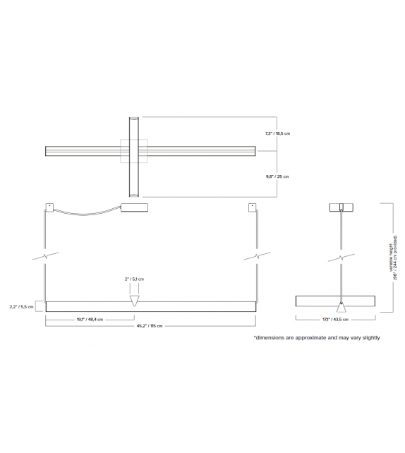 Mile 03 Lambert&Fils Lampada a sospensione