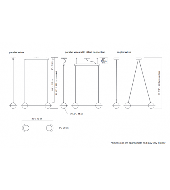 Laurent 01 Lambert&Fils Lampada a sospensione
