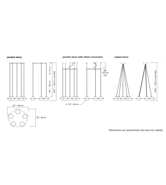 Laurent 03 Lambert&Fils Lampada a sospensione