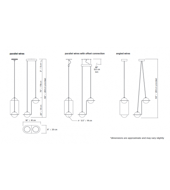Laurent 03 Lambert&Fils Lámpara de Suspensión