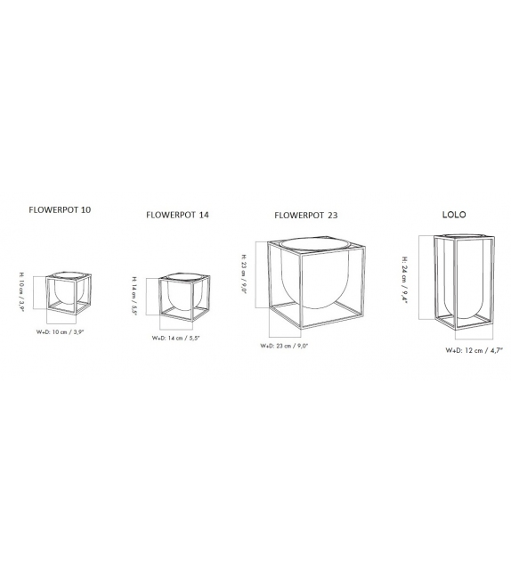 Kubus Vase By Lassen