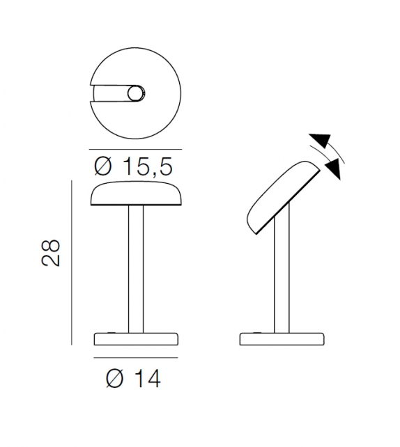 Cabriolette Martinelli Luce Tischlampe