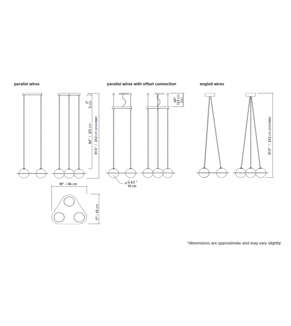 Laurent 07 Lambert&Fils Lampada a sospensione