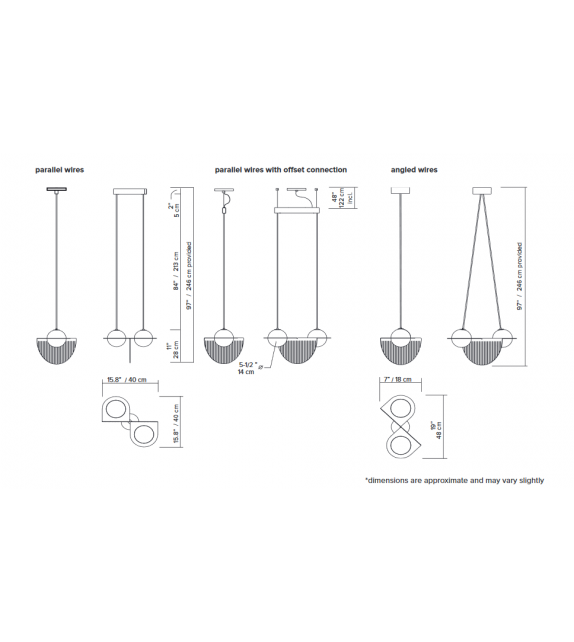 Laurent 08 Lambert&Fils Lámpara de Suspensión