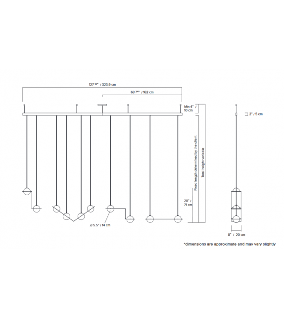 Laurent 15 Lambert&Fils Hängeleuchte