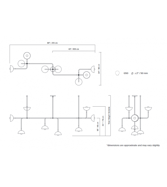 Beaubien Lambert&Fils Lamapda a Sospensione