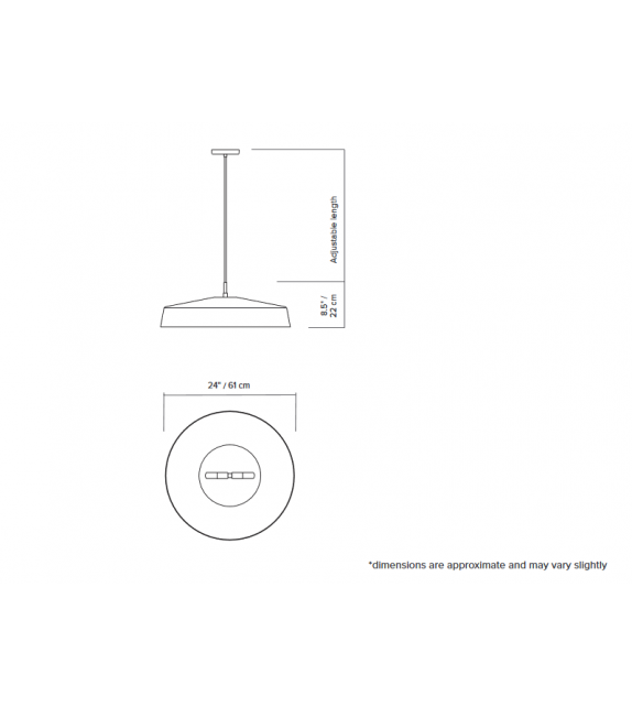 Cliff 05 Lambert&Fils Lampada a Sospensione