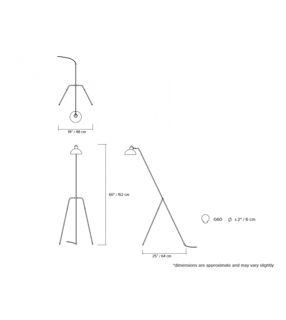 Waldorf 01 Lambert&Fils Lampada da Terra